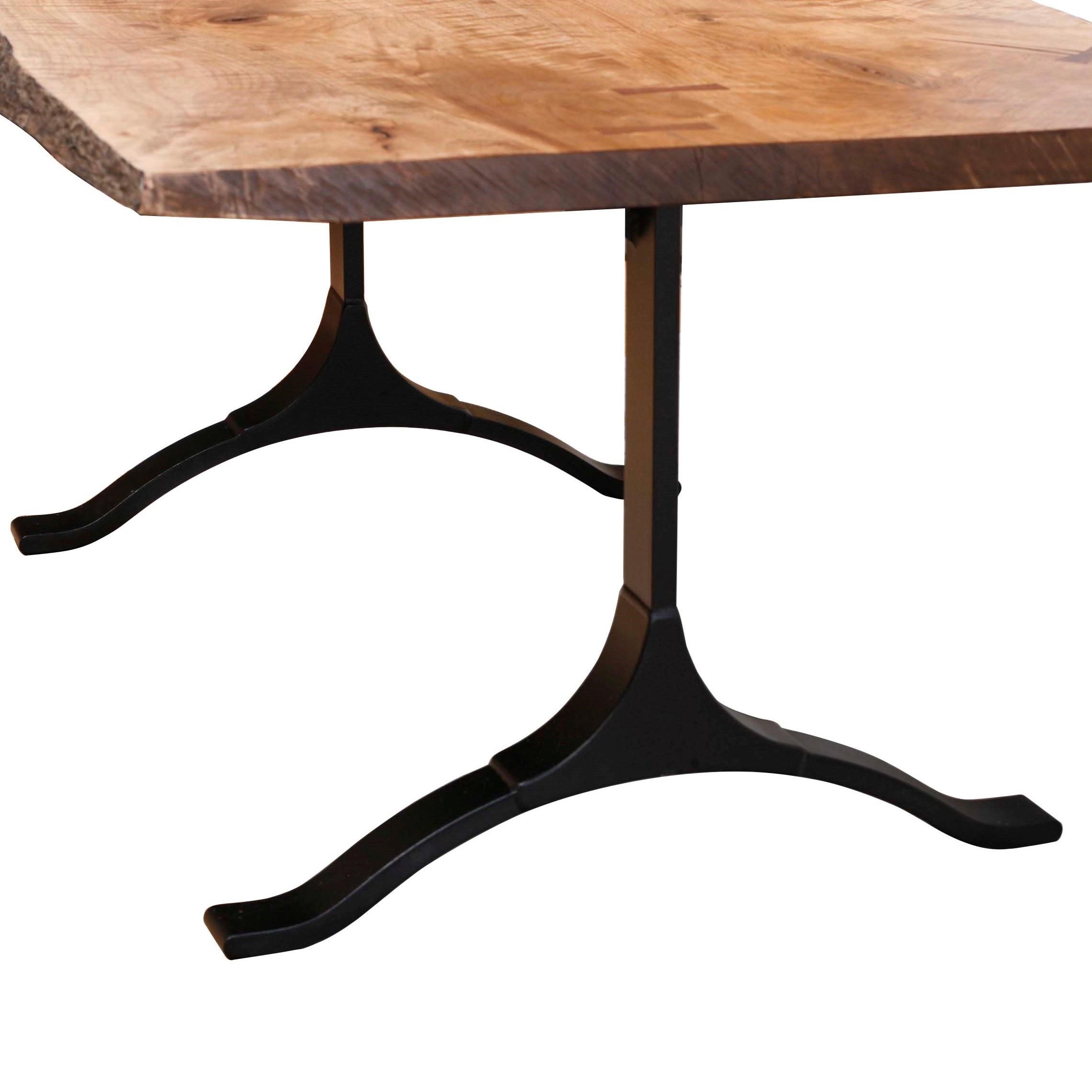 Zimmerman Chair Live Edge Furniture Iron Table Base for Live Edge Table